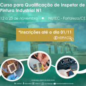 Em novembro será realizado o Curso de Inspetor N1 em Fortaleza