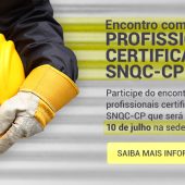 Encontro com profissionais certificados do SNQC-CP