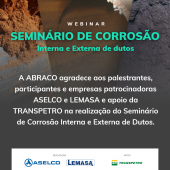 Nota de Agradecimento | Seminário de Corrosão Interna e Externa de Dutos