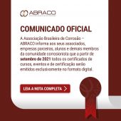 Comunicado sobre emissão de certificados